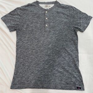 Faherty Gray Henley Shirt